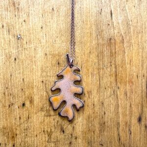 HANDMADE Oak Leaf Necklace